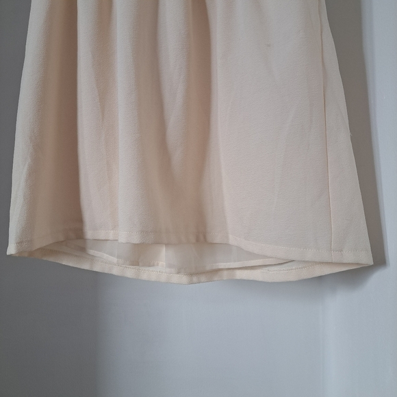 Staring at stars | pastel cute cream strapless womens dress barbiecore - Picture 5 of 14